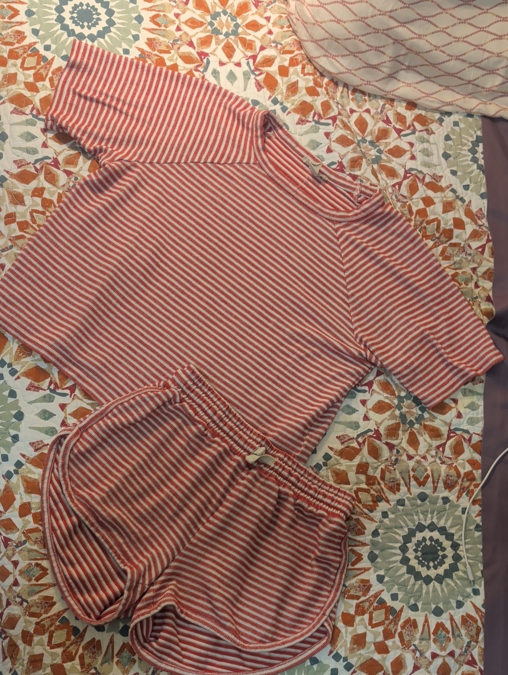 Madewell Red and White Striped Tee Set